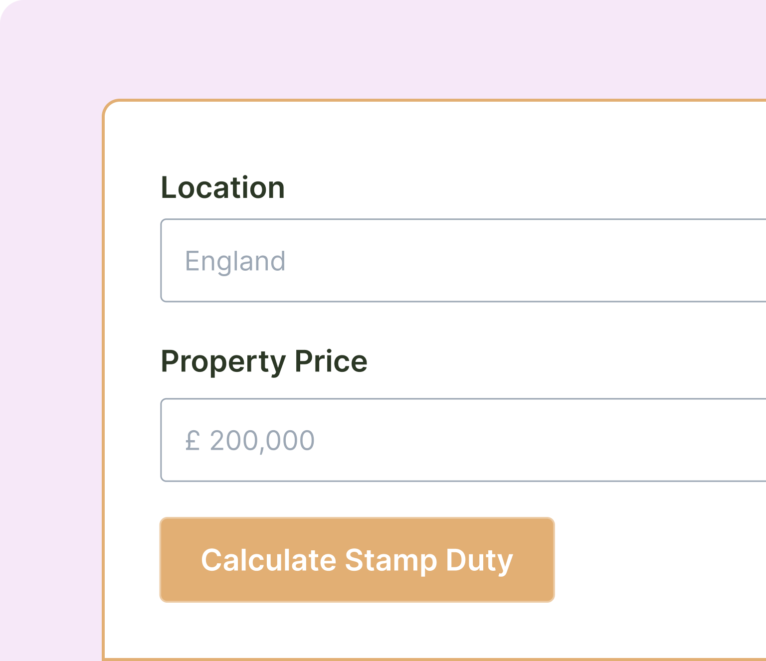 Stamp Duty calculator